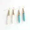 Wholesale 1 Pair Vacation Color Block Alloy Turquoise Women's Drop Earrings