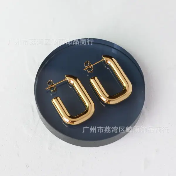 oly-e12051282566870987a8e0e3c920ffda Wholesale PVD Coated Real Gold Plated 18K Gold 304 Stainless Steel Waterproof Non Tarnish Earrings Ear Studs
