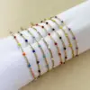 Wholesale Simple Style Solid Color Stainless Steel Chain Bracelets