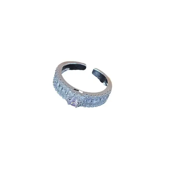 Wholesale Heart Shape Copper Fairy Style French Style Sweet Open Rings Rings