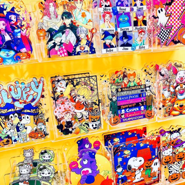 Wholesale New Halloween Acrylic Pen Holder/Pen Case, Cross-border Stationery Storage, 10cm