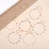Classic Style Heart Shape Stainless Steel Irregular Knitting Bracelets