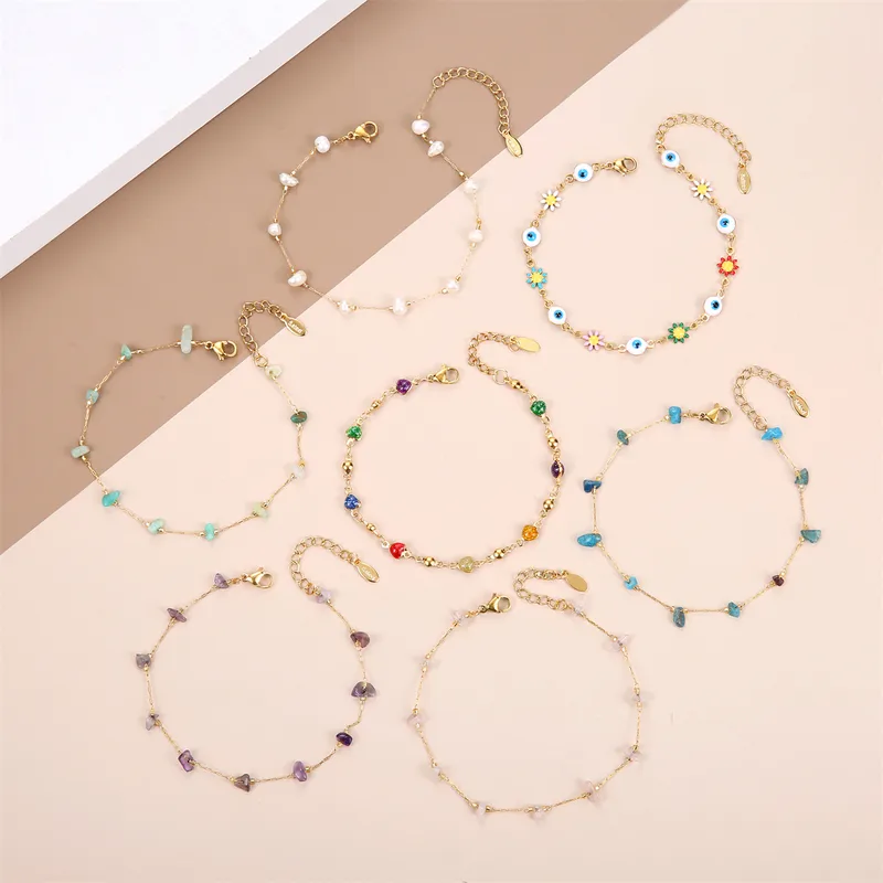 Wholesale Classic Style Heart Shape Stainless Steel Irregular Knitting Bracelets