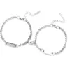 Wholesale Basic Customization Laser Engraving Titanium Steel Cuban Link Chain Curb Chain Bracelets In Bulk