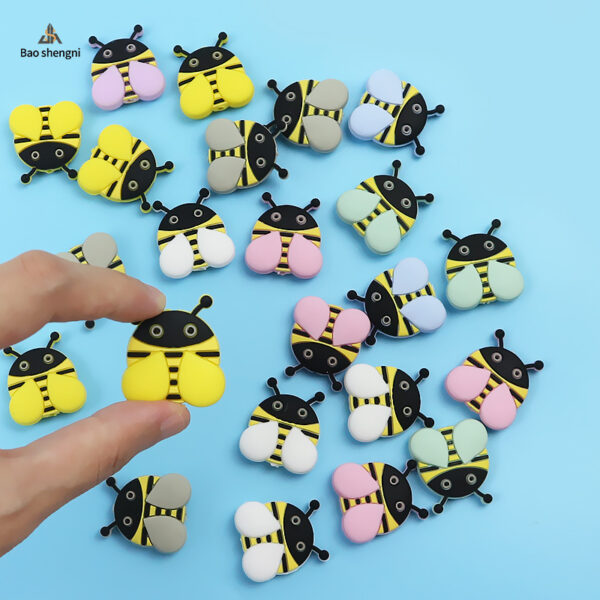 Wholesale Silicone DIY Bee Beads