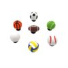 Wholesale Cross-Border 3D Football Hole Shoe Flower Spot Pvc Basketball Tennis Rugby Decoration Cartoon Stereo Shoe Buckle