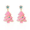 oly-e14e82bb1395d8c10d57622738c897d1 Wholesale Sweet-style rhinestone Christmas tree earrings
