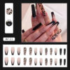 oly-e14eae8837de54f922c89db6365595a3 Wholesale Long Ballet Armor Wear Armor Wholesale Finished Manicure Pieces Foreign Trade Cross-border False Nail Patch Leopard Mysterious ill