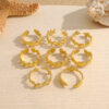 Wholesale Summer ocean wind design spliced starfish ring