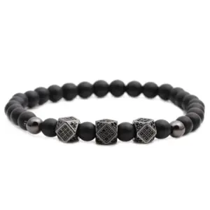 Black Three Cut round