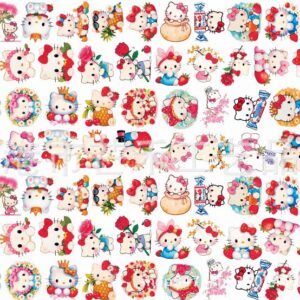 Wholesale New floral, fruit, and cat patch acrylic piece DIY accessories 2/4/6/8cm