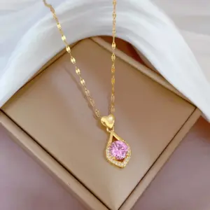 E508 Powder Titanium Steel Chain Copper Pendant