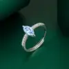 Wholesale Simple Style Solid Color White Copper Inlay Zircon Rings