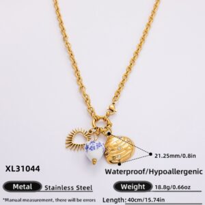 XL31044 / Electroplated 18k real gold