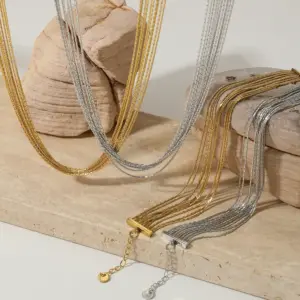 PVD Coated Real Gold Plated 18K Gold White Gold Plated Solid Color 304 Stainless Steel Vacation Modern Style Waterproof Non Tarnish Jewelry Set