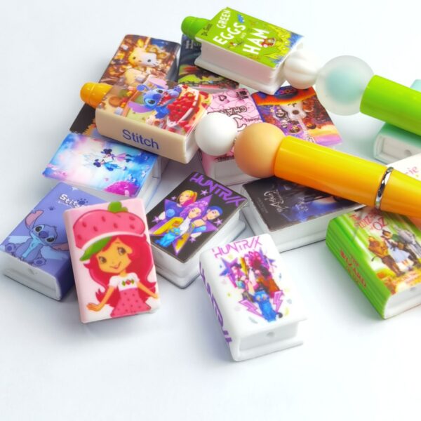 Wholesale Silicone 3D Pop-up Book Cartoon Character DIY Beads