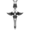 oly-e187be763be969ccaa3ae43c692fbd07 Wholesale Temu creative angel and devil necklace men's retro fashion jewelry sply