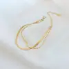 Wholesale PVD Coated Real Gold Plated 18K Gold Geometric 304 Stainless Steel Fashion Waterproof Non Tarnish 304 Stainless Steel Bracelets