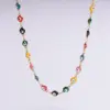Wholesale PVD Coated 18K Gold Plated Devil'S Eye 304 Stainless Steel Classical Roman Style Waterproof Non Tarnish Bracelets Necklace