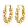 Wholesale 1 Pair Ins Style U Shape Geometric Plating Stainless Steel 18k Gold Plated Earrings