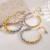 Ig Style Classic Style Round Color Block Copper 18k Gold Plated Bracelets In Bulk