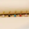 Wholesale 1 Piece Belly Rings Casual Simple Style Heart Shape Wings 316L Stainless Steel Alloy Waterproof Non Tarnish Surgical Steel Zircon Plated Gold Plated Silver Plated