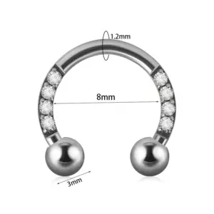 Silver / 1.2x8x3x3mm