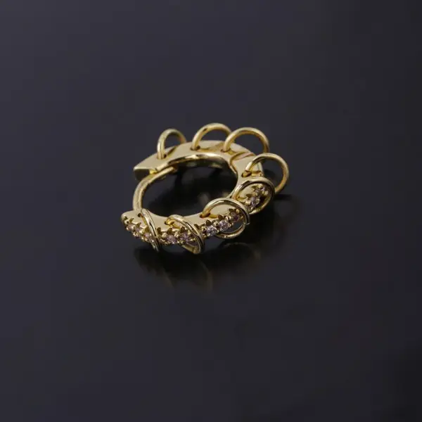 Wholesale Metal Plating Geometric Artificial Gemstones