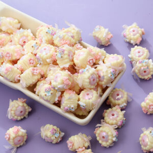 Yellow sp three-dimensional flowers + bow