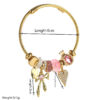 oly-e1bee468e654c17fc95eb035f9c5ed08 Wholesale Stainless steel bracelet, fashionable and sweet rhinestone heart and bow pendant, high-end jewelry.