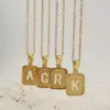 Wholesale Jewelry Fashion Letter Square 304 Stainless Steel Stainless Steel Necklaces
