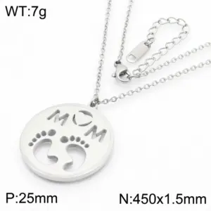 Steel Necklace Kn284182-KLX