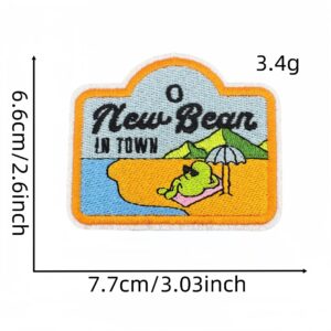 Green plant cloth stickers 18#