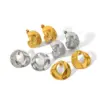 Wholesale 1 Pair IG Style Modern Style Geometric Heart Shape Plating 304 Stainless Steel 18K Gold Plated Ear Studs