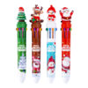 Wholesale Reindeer Santa Claus ten-color ballpoint pen