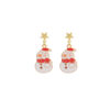 Wholesale Christmas earrings, snowman Santa Claus simple earrings