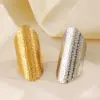 PVD Coated 18K Gold Plated Solid Color 304 Stainless Steel Simple Style Waterproof Non Tarnish Rings