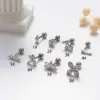 Wholesale 1 Piece Sweet Simple Style Pentagram Geometric Heart Shape Plating Inlay Copper Zircon Cartilage Earrings