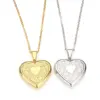 Wholesale Jewelry IG Style Heart Shape 204 Stainless Steel Plating Pendant Necklace Locket Necklace Cable Chain