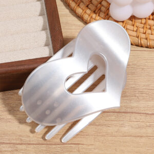 Big love glossy silver white