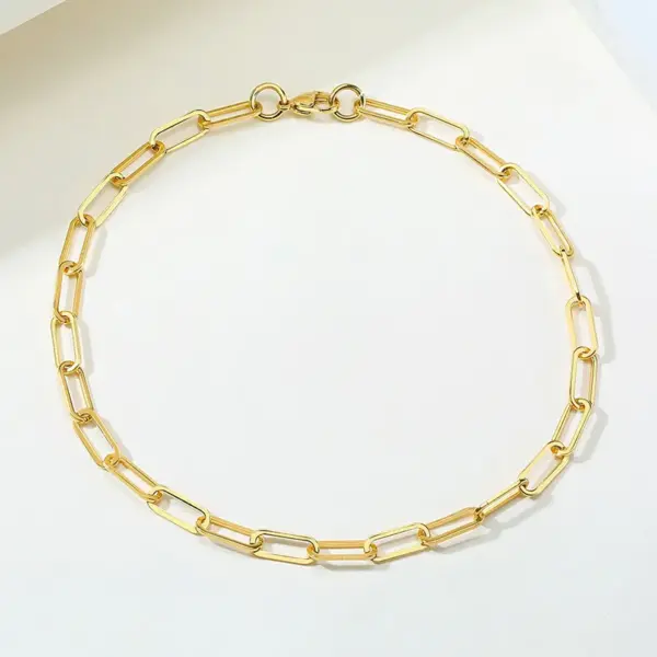 1 Piece Retro Solid Color Titanium Steel Plating Necklace