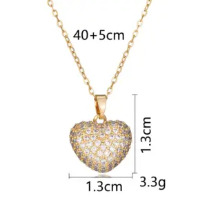 Full Diamond Heart - / Gold