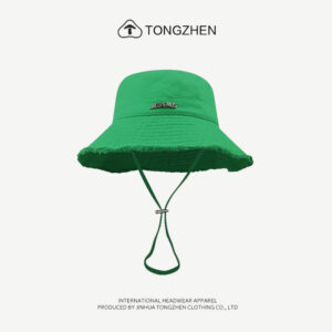 Hyun-a Kim with big eaves fisherman hat-green / M（56-58cm）