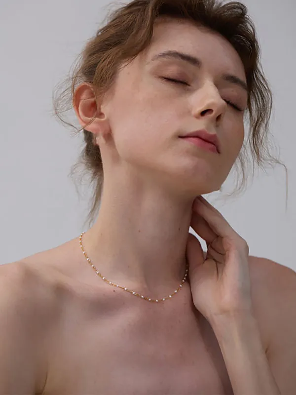 PVD Coated Colorful Stainless Steel Casual Hawaiian Waterproof Non Tarnish 304 Stainless Steel Necklace