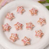 Wholesale Checkered five-pointed star scattered beads