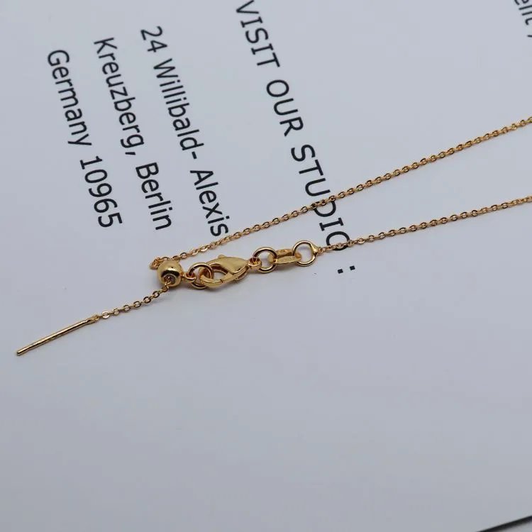 Wholesale Simple Style Geometric Titanium Steel Plating Necklace 1 Piece