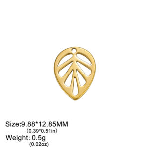 Golden hollow leaves