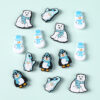 oly-e2141f48b32d9a95f78d73ee322d4ff2 Wholesale Cross-Border Blue Christmas Silicone Beads DIY Jewelry Necklace Beads Winter Polar Bear Penguin Glue Beads