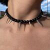 oly-e2149934873e6bf565df2dfe6e56b232 Wholesale punk style cross Gothic necklace jewelry black pearl pendant necklace