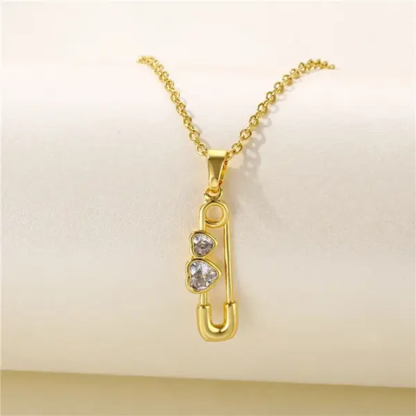 Wholesale Water Plating Vacuum Plating Real Gold Plated 18K Gold Geometric Circle Flower 304 Stainless Steel Titanium Steel Artistic Waterproof Non Tarnish 201 Stainless Steel Pendant Necklace
